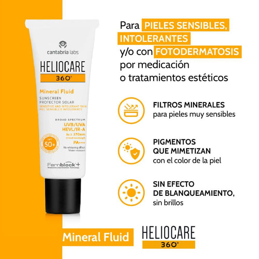 Heliocare 360 Mineral Fluid SPF 50 50 Ml