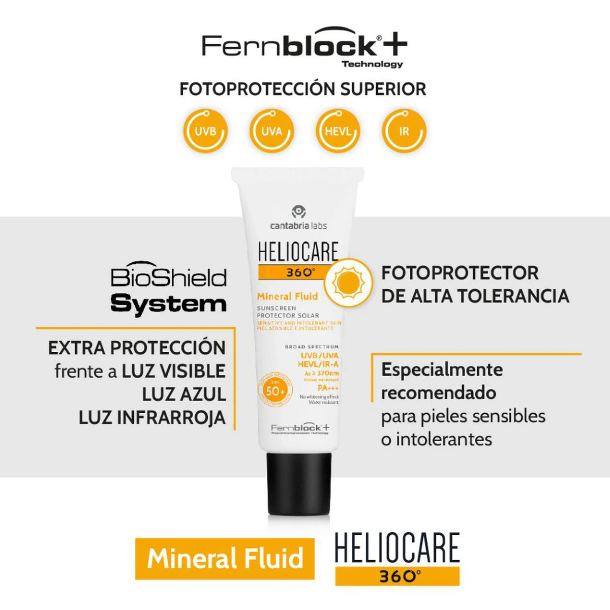 Heliocare 360 Mineral Fluid SPF 50 50 Ml
