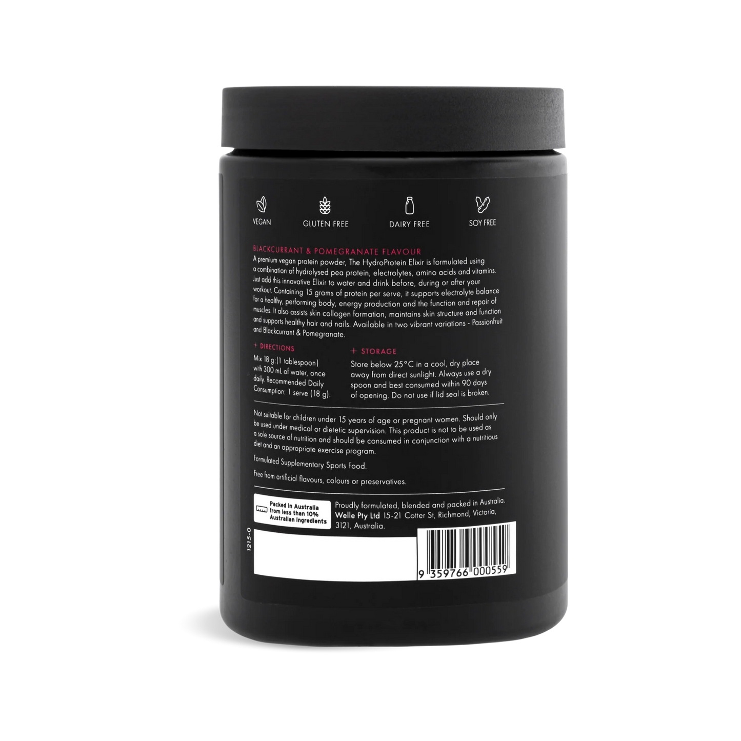 WelleCo HydroProtein Elixir 270g
