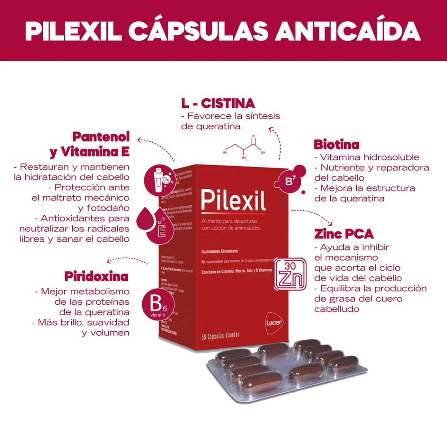 Pilexil 50 Capsulas